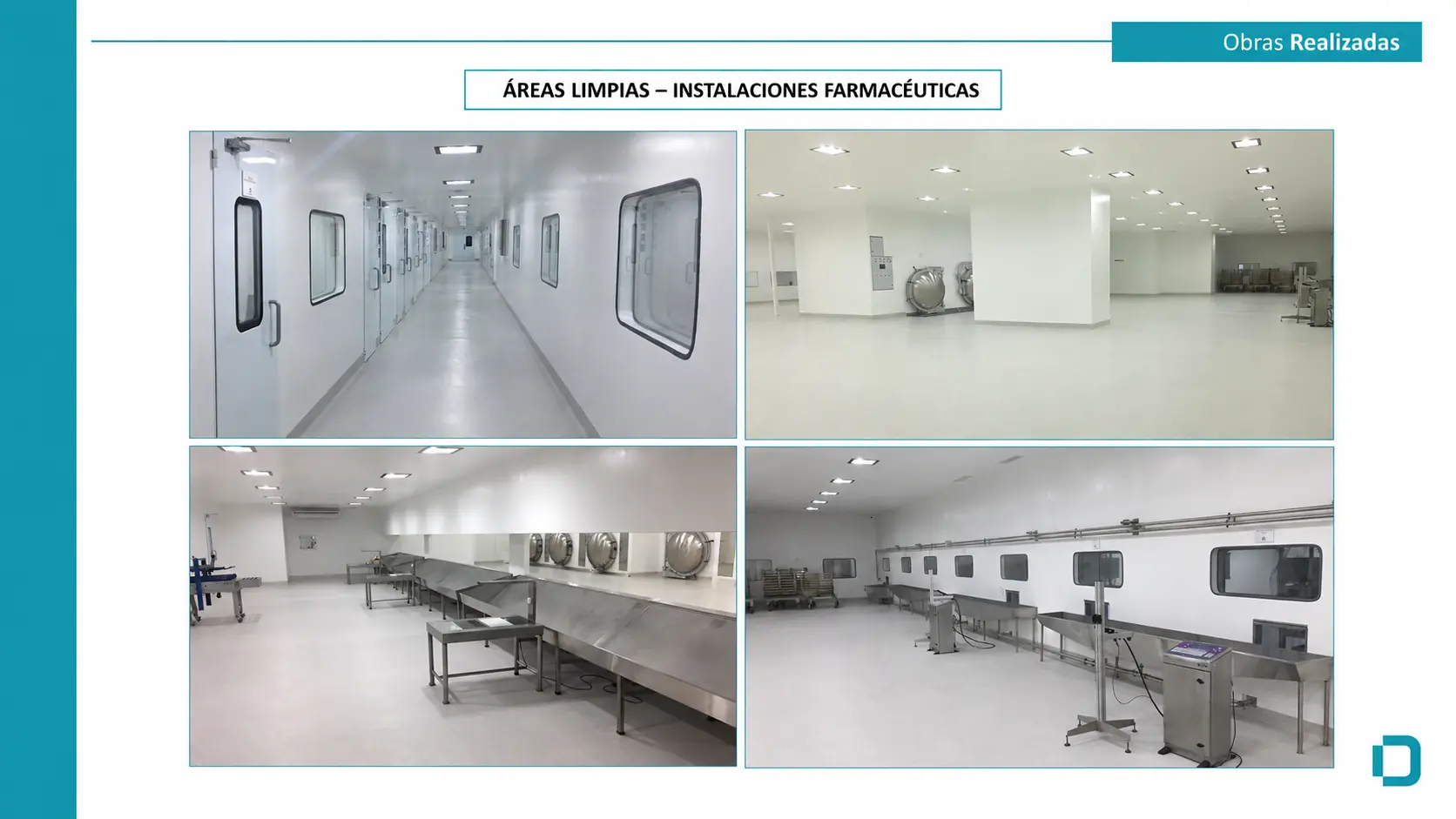 Áreas limpias e instalaciones farmacéuticas